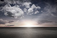 dark, street, concrete, floor, area, runway, race track, asphalt, background, sky, sunset, horizon, epic, cinematic, dramatic, blue, cold, cool, clouds, mist, haze, textured, texture, product place design, product placement, photo background, wallpaper, wide, panorama, panoramic, distance, far away, spacious, gray, eye catching, beautiful
